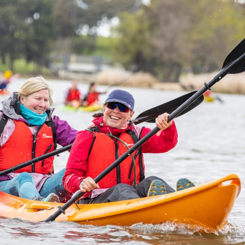 Women Only Adventure Race Canberra kayakers